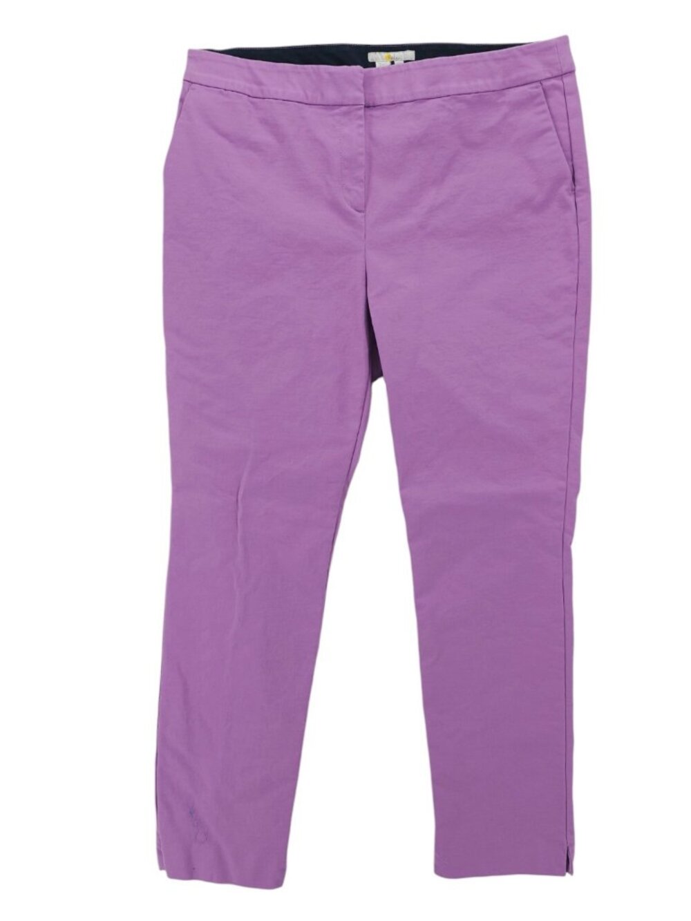 BODEN Richmond Pants Purple Cotton Blend Stretch 31" Inseam Size US 14 L